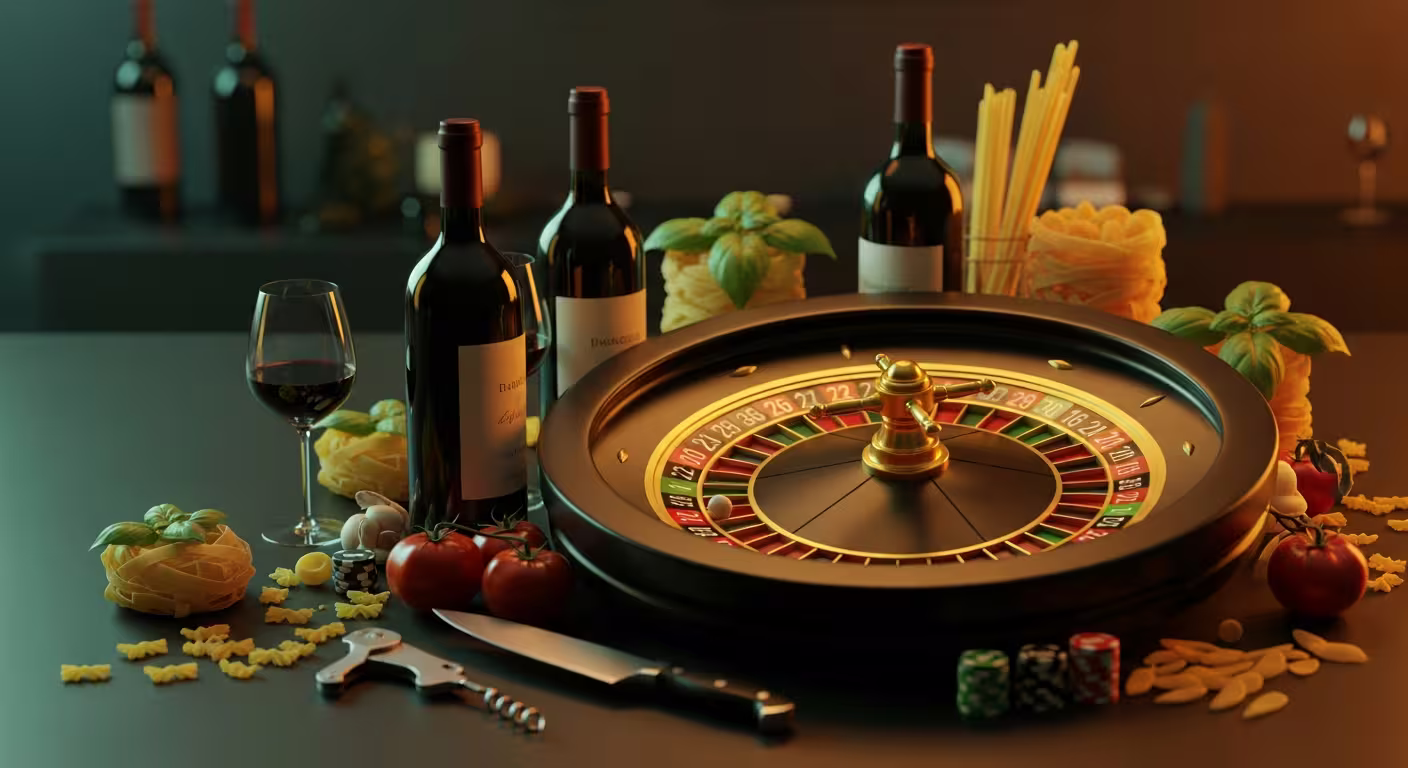 Italian wine and cuisine casino pairings on Ciftzar
